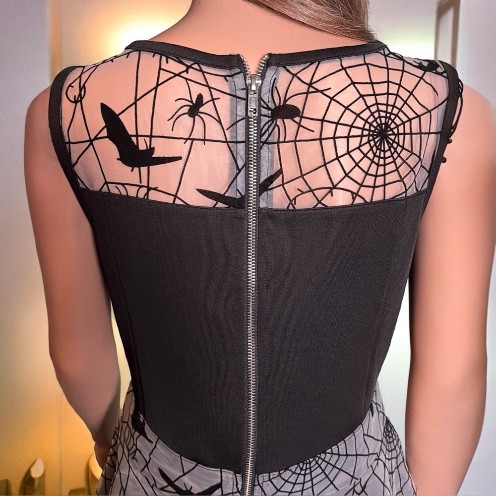Fit & Flare Goth Dress. Spirit. Cosplay. Gothic. Halloween Costume Party. Size L - Picture 8 of 10